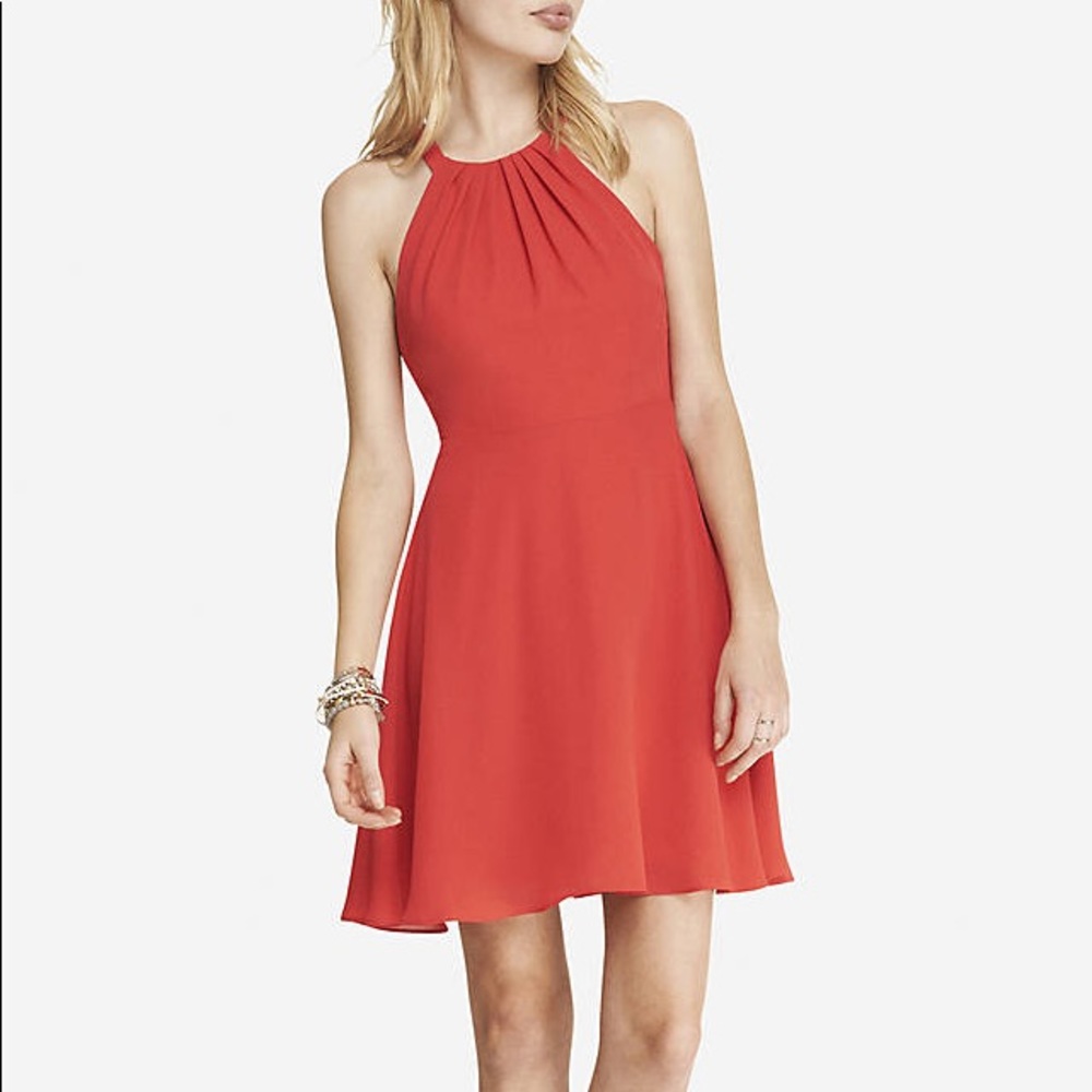 Express Halter Fit And Flare Dress. Worn once.